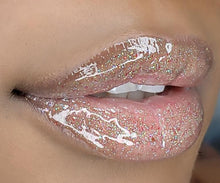 Load image into Gallery viewer, Fierce Beaute' Green and Red Clear Glitter Lipgloss | Gucci Girl