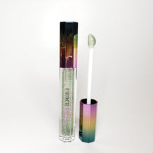 Load image into Gallery viewer, Fierce Beaute' Green and Red Clear Glitter Lipgloss | Gucci Girl