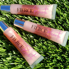 Load image into Gallery viewer, Fierce Beaute' Pink Tinted Lipgloss | Grrrberry