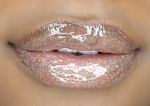 Fierce Beaute' Green and Red Clear Glitter Lipgloss | Gucci Girl