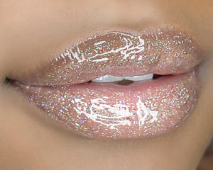 Fierce Beaute' Green and Red Clear Glitter Lipgloss | Gucci Girl