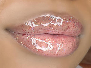 Fierce Beaute' Clear Red Glossy Glitter Lipgloss | Bae