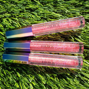Fierce Beaute' Clear Red Glossy Glitter Lipgloss | Bae