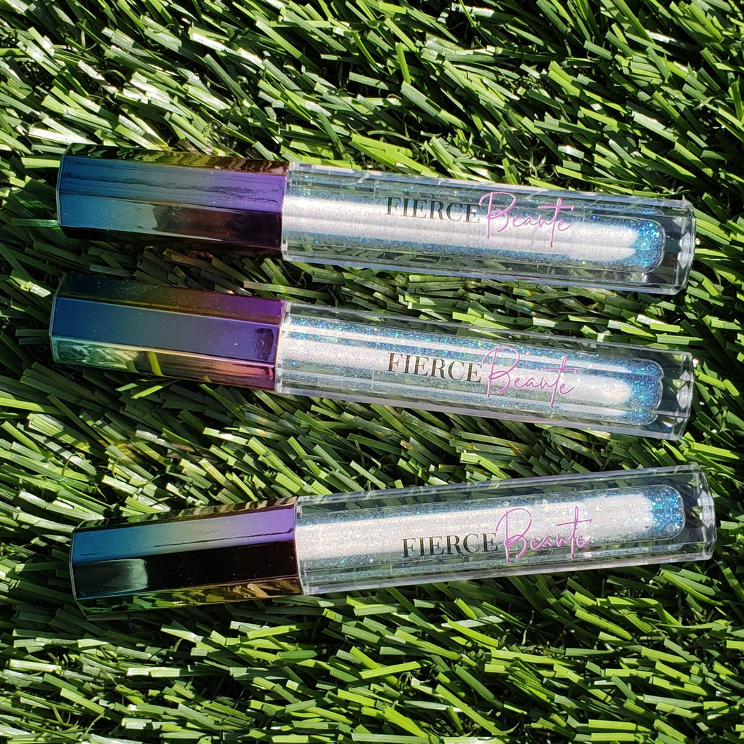 Fierce Beaute' Clear Glitter Lipgloss | Diamond Galaxy