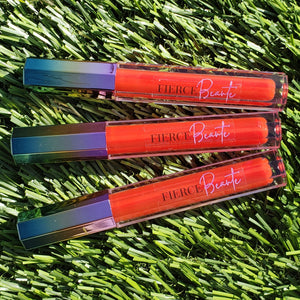 Fierce Beaute' Red Tinted Glossy Lipgloss | Oh La La