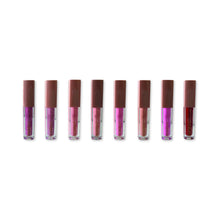 Load image into Gallery viewer, 8 Piece Lip Set Date Night- Gold caps
