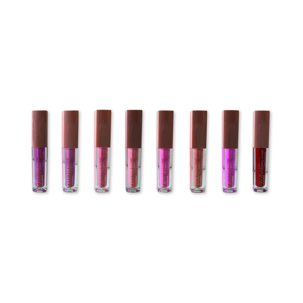 8 Piece Lip Set Date Night- Gold caps