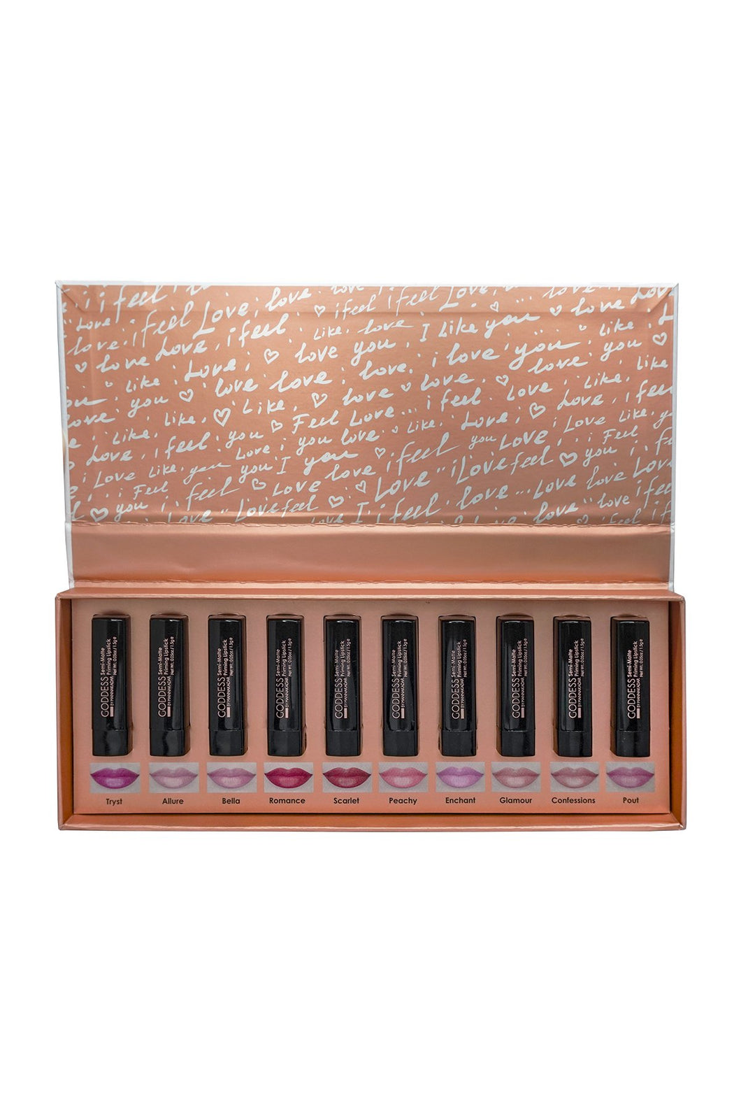 10 Piece Lipstick Library